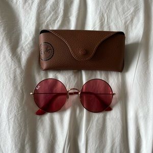 Pink circle Ray Bans